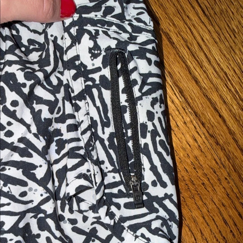 lululemon athletica Black and White Athletic Shorts